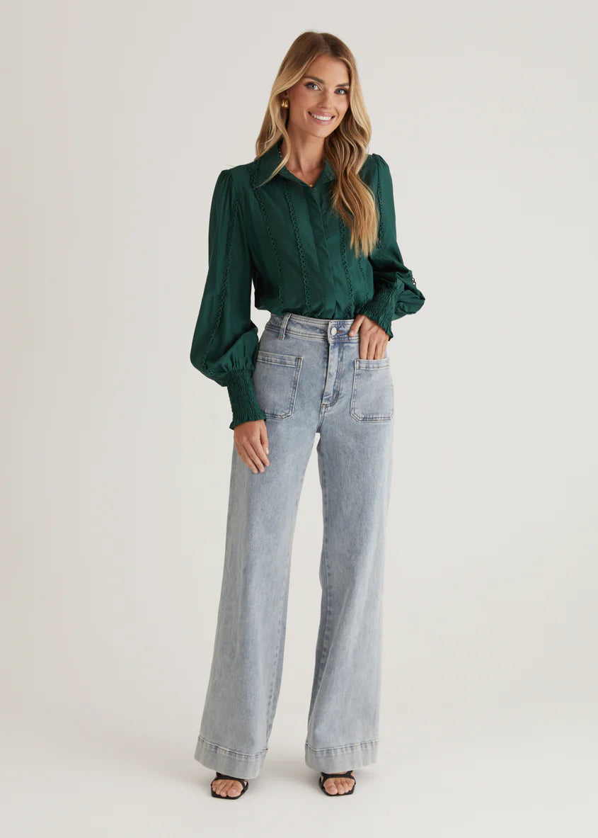 Roxanne Shirt - Emerald