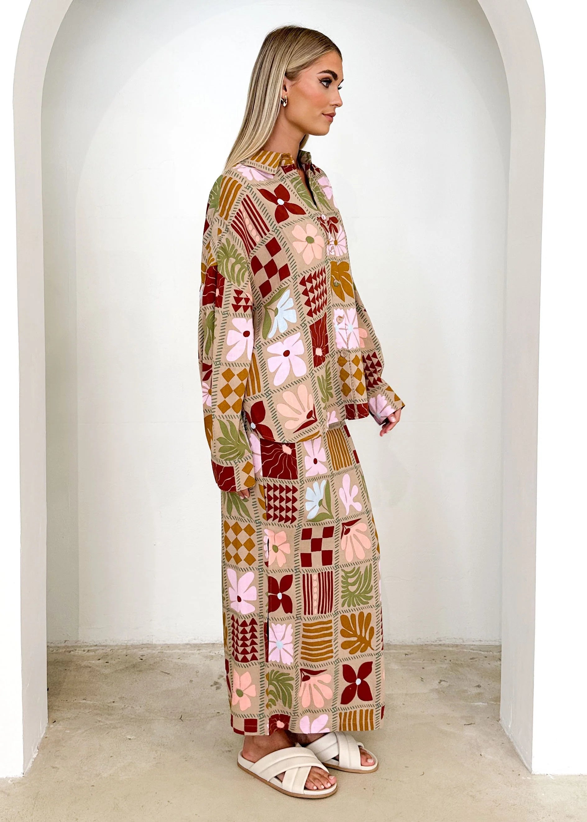 Ninessa Midi Skirt - Lisse Autumn