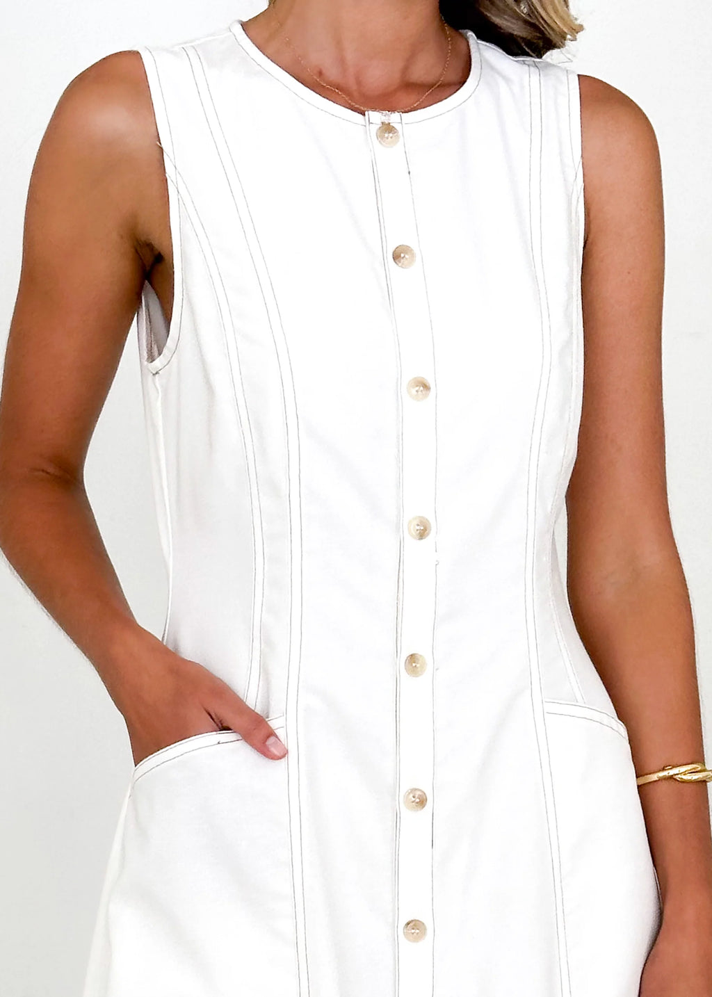 Drifter Midi Dress - Off White