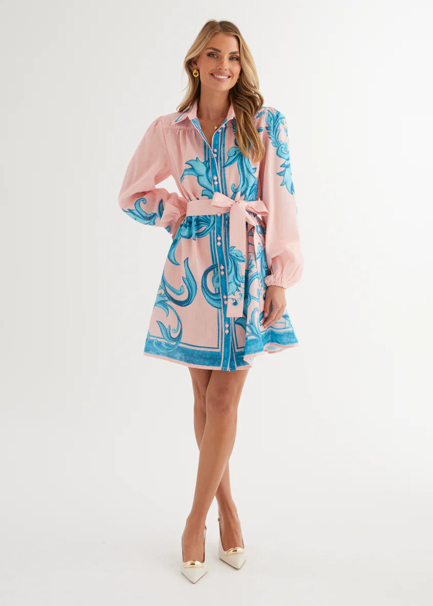 Nicoletta Dress - Pink Zayna