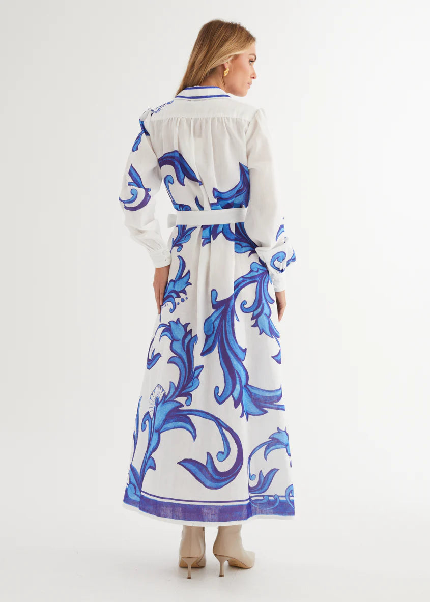 Sage Maxi Dress - Blue Zayna