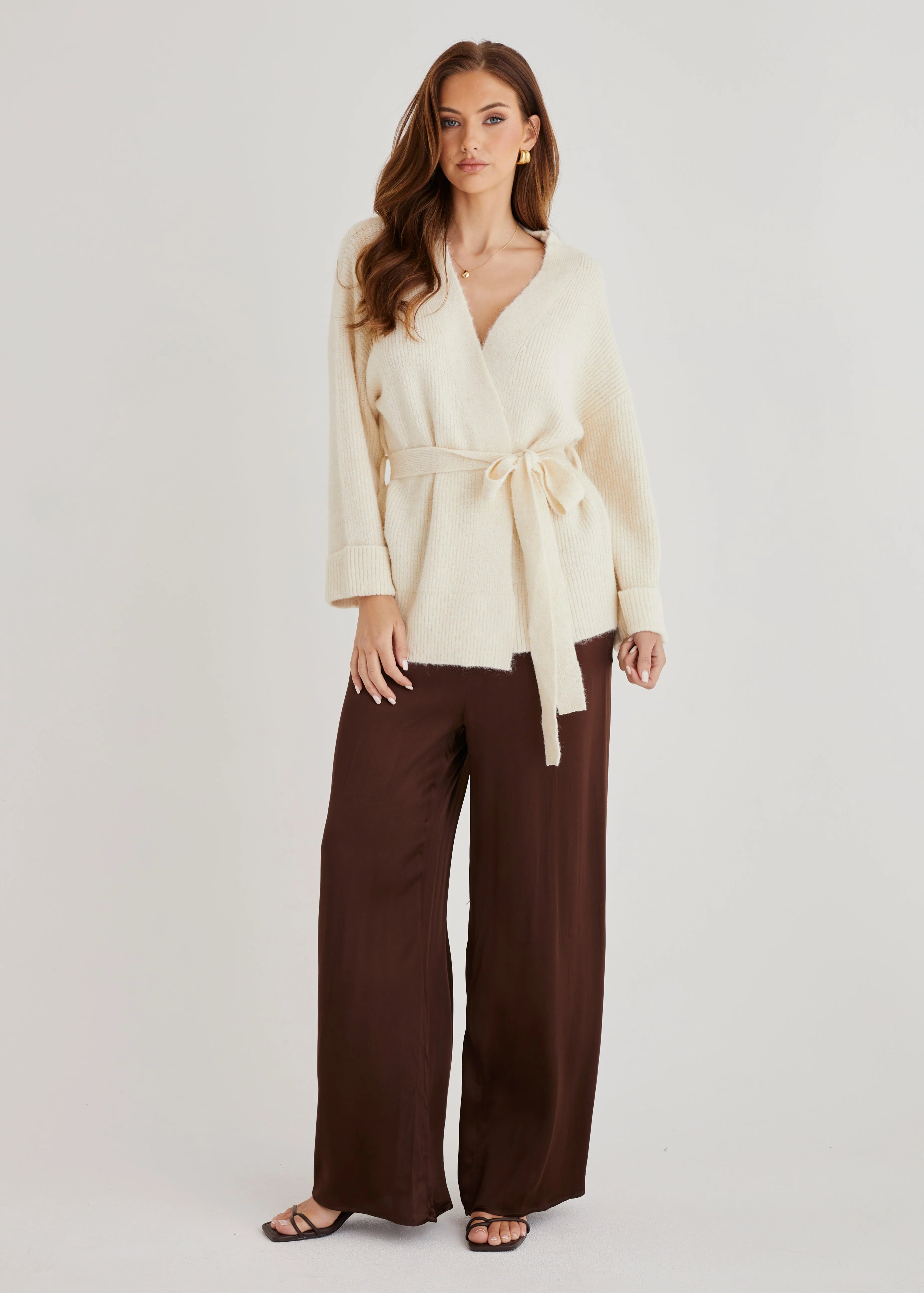 Coyote Wrap Sweater - Cream