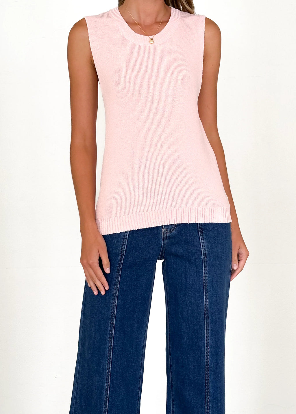 Jaylee Knit Tank - Pink