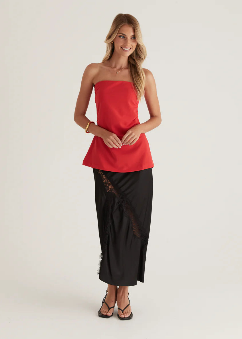 Kimili Strapless Top - Red