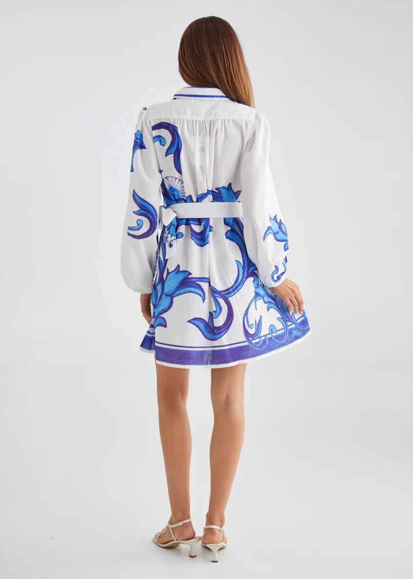 Nicoletta Dress - Blue Zayna