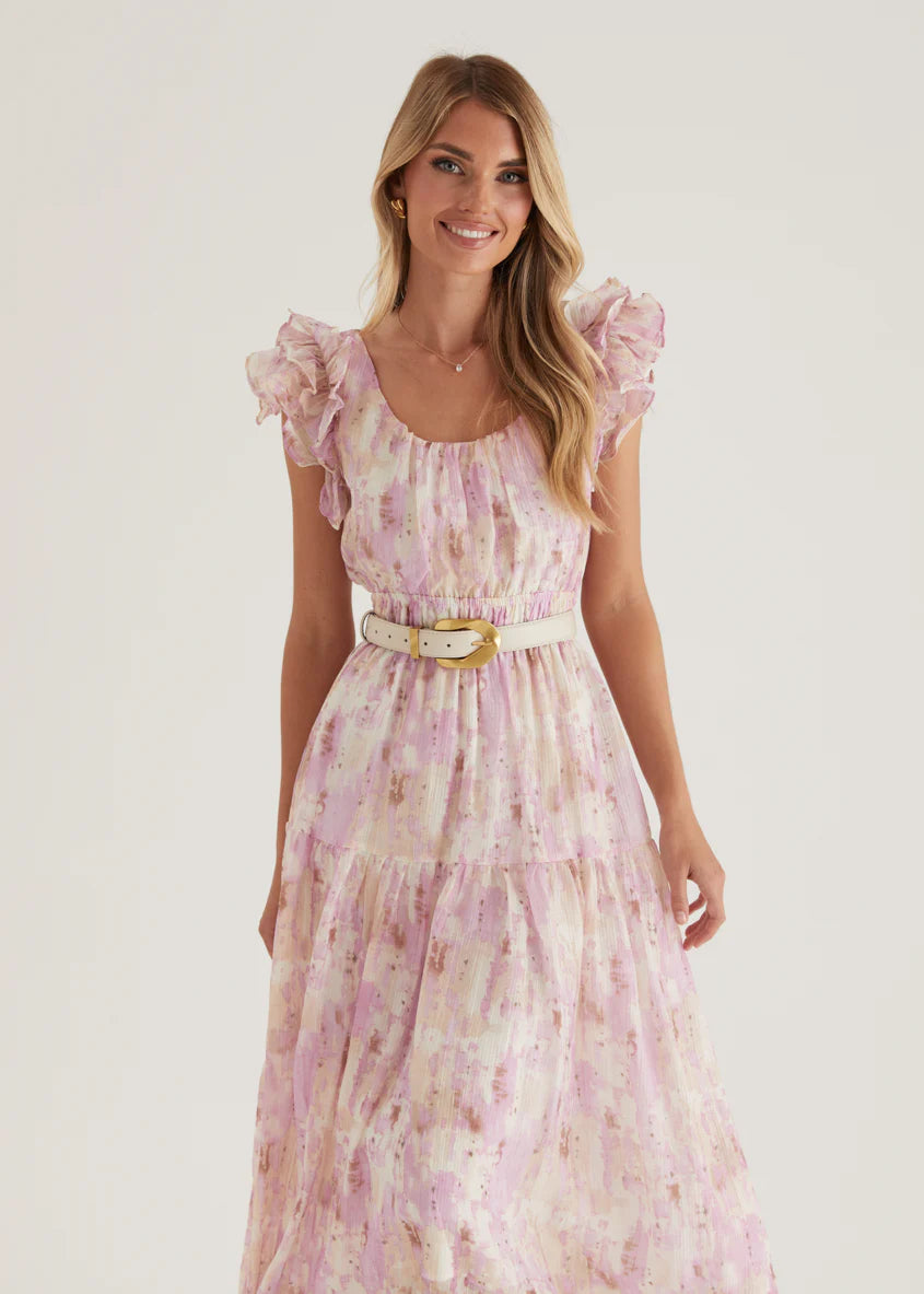 Valentina Maxi Dress - Pink Splash