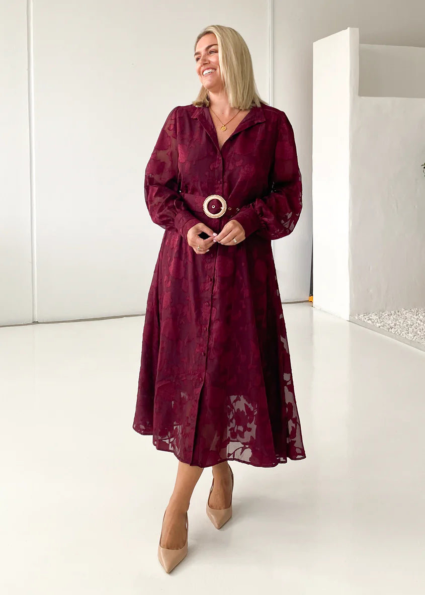 Roxi Maxi Dress - Wine