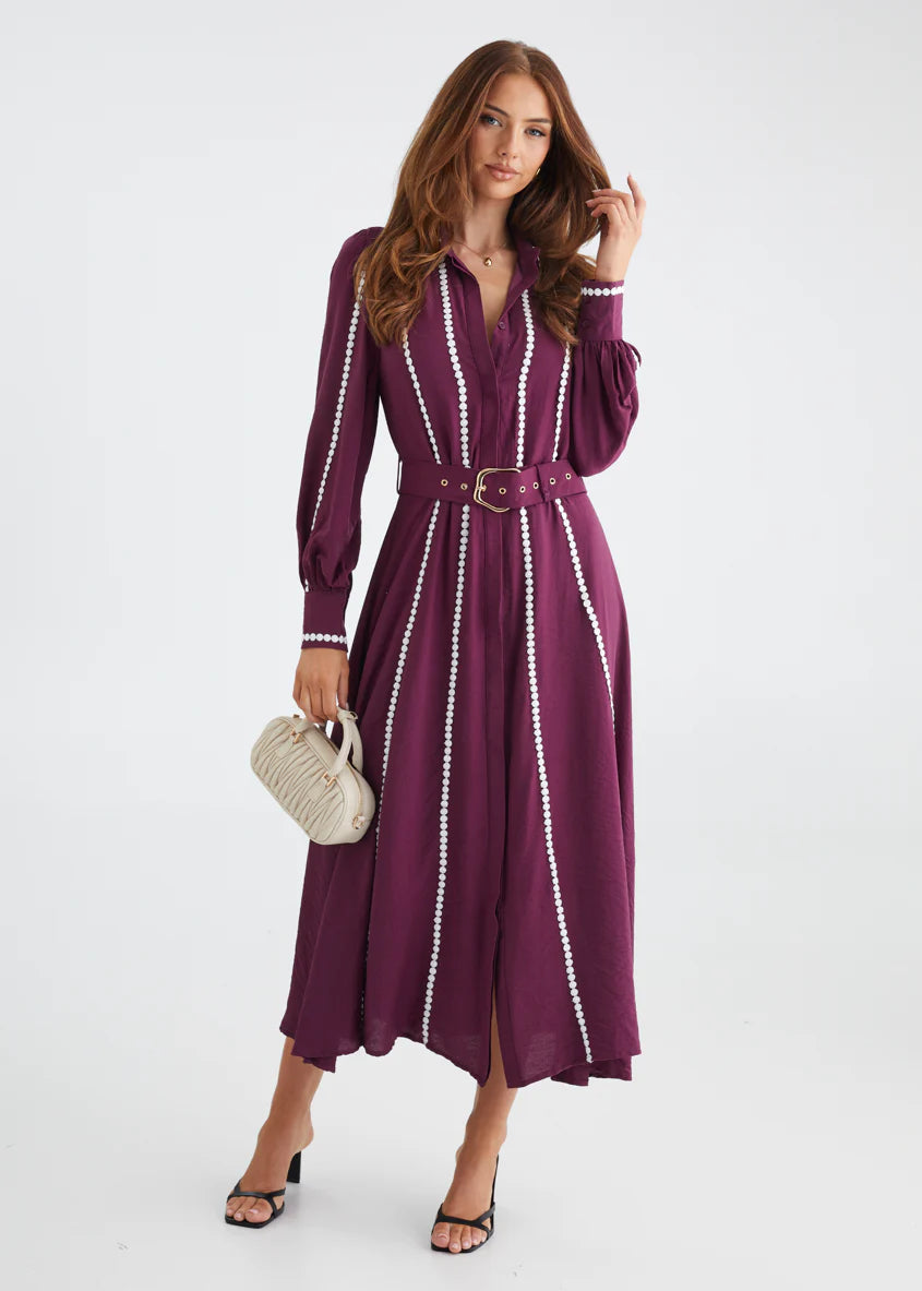Nevaeh Maxi Dress - Plum