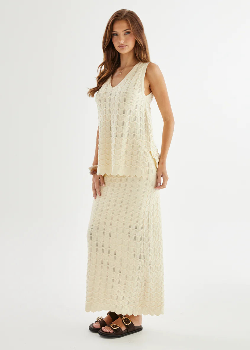 Nerida Knit Top - Cream