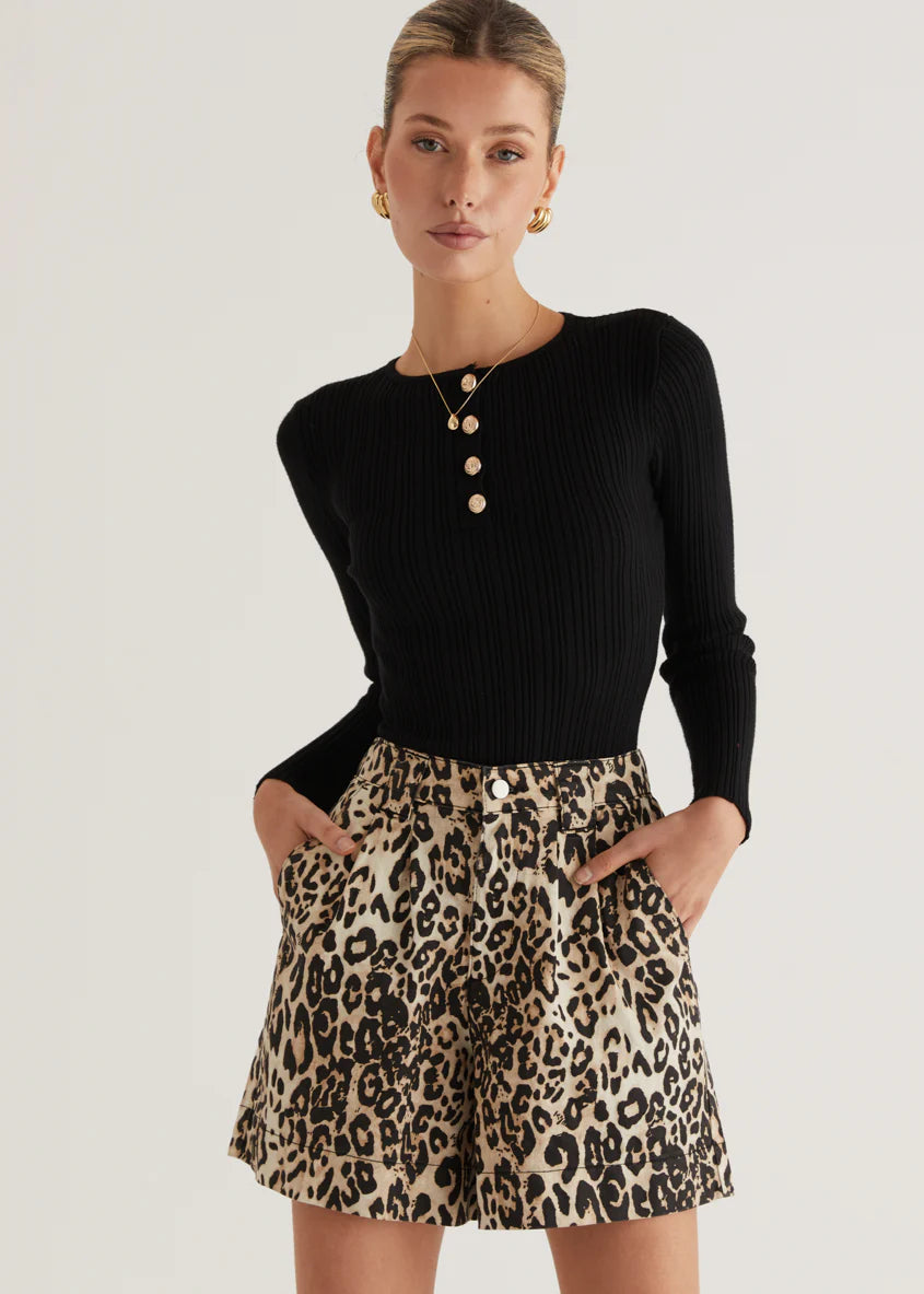 Annabelle Shorts - Leopard