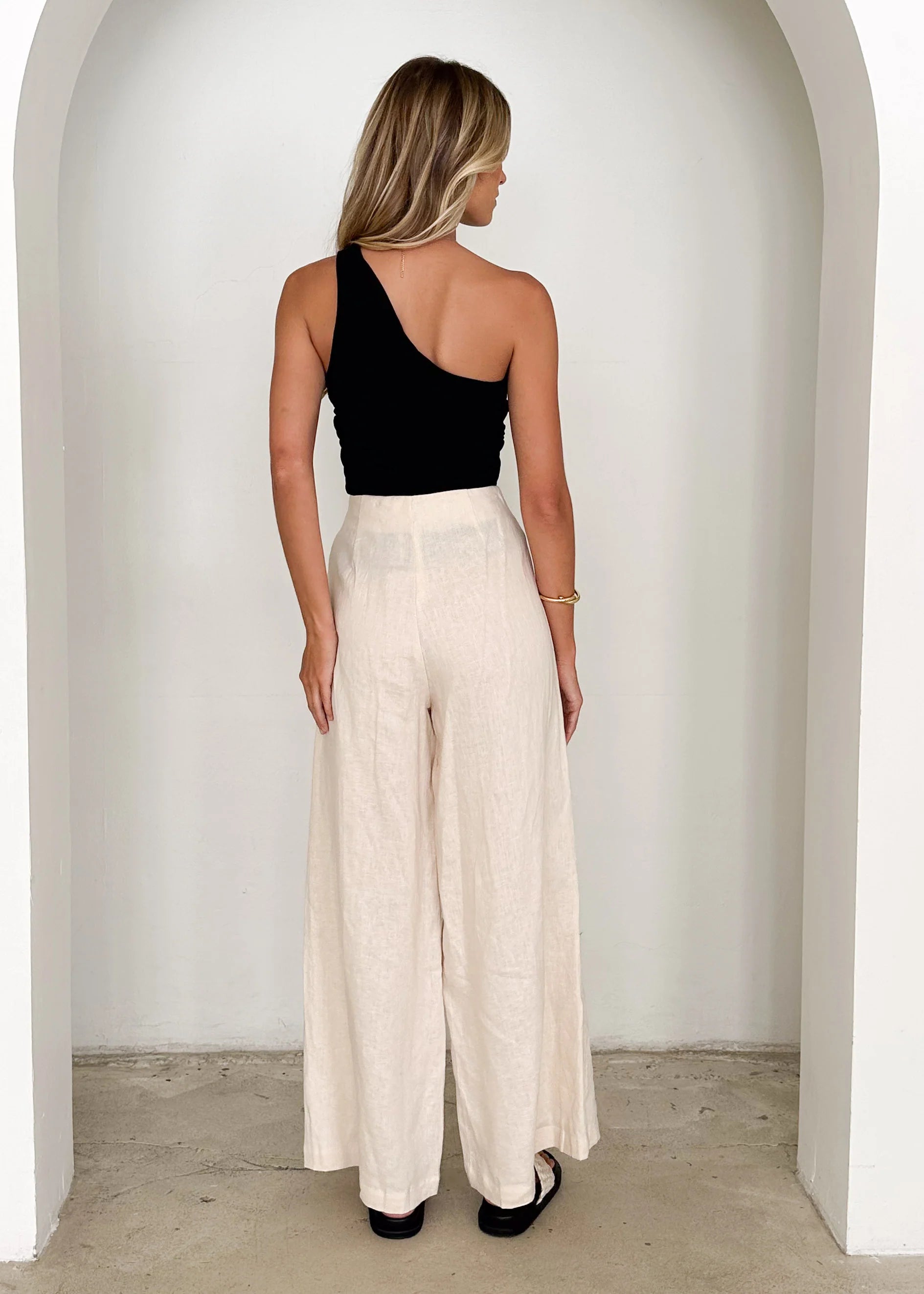 Riva Linen Pants - Cream