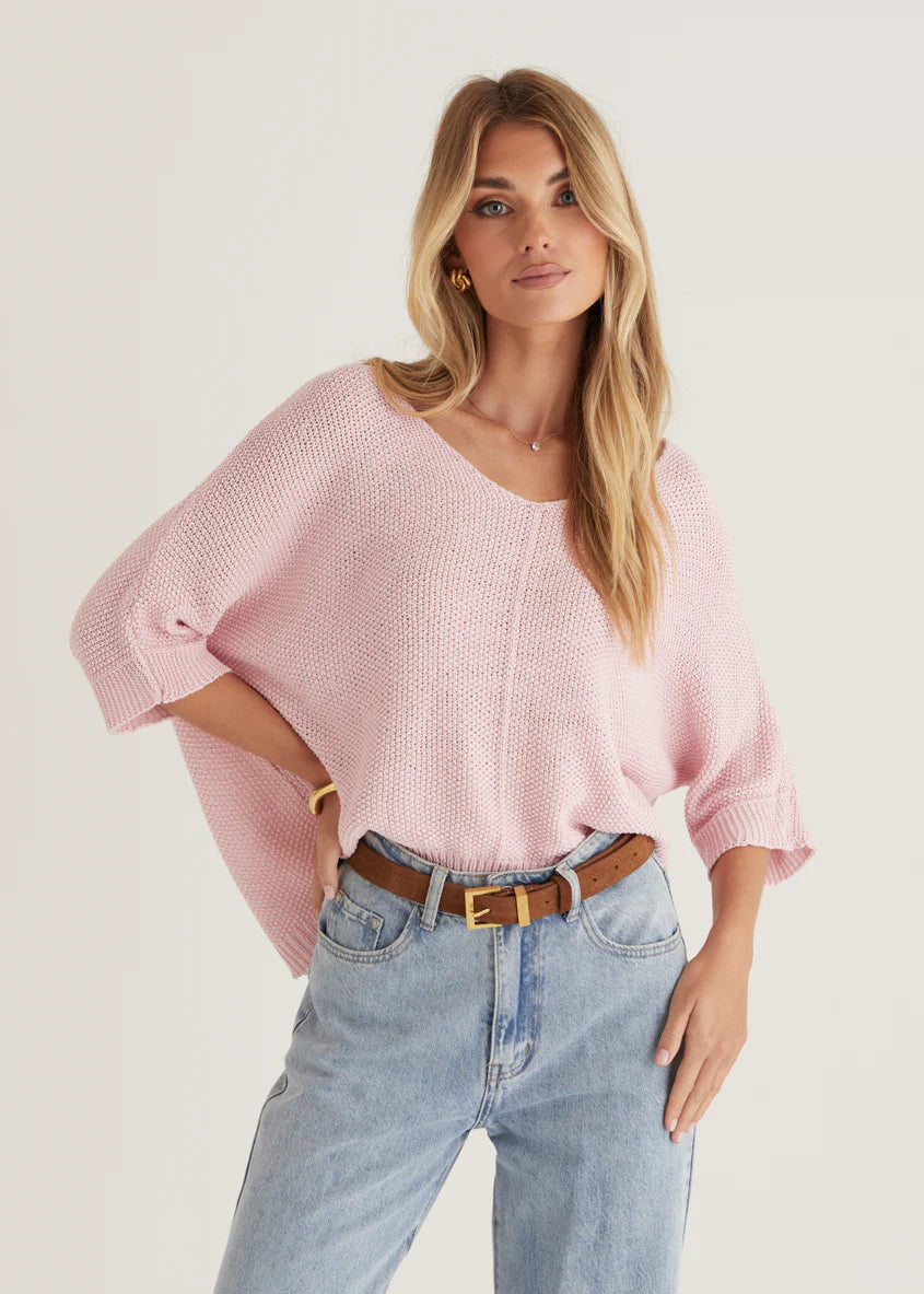 Kameron Knit Top - Blush