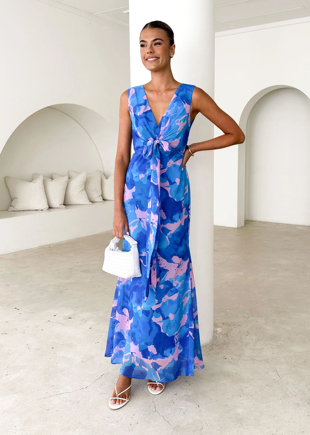 Nikki Maxi Dress - Blue Rush