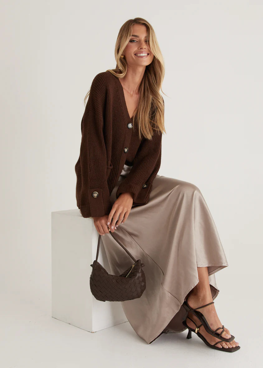 Shirley Cardigan - Chocolate