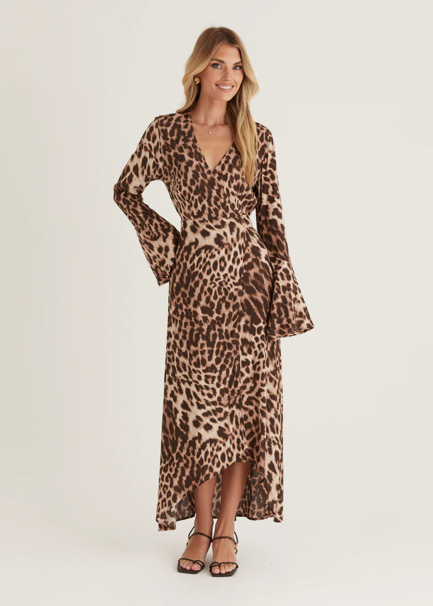 Moda Maxi Dress - Leopard