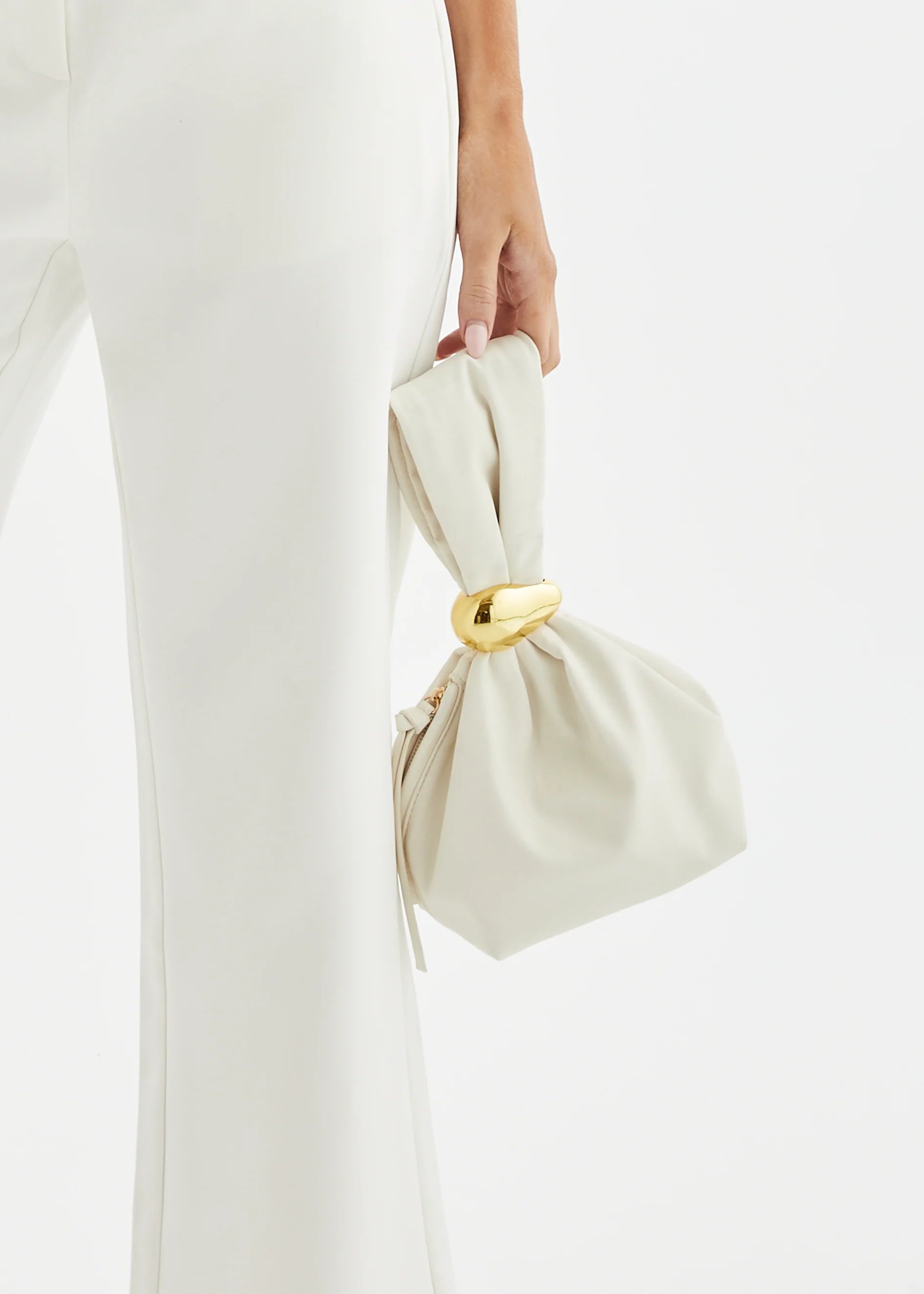 Lucia Handle Bag - Bone