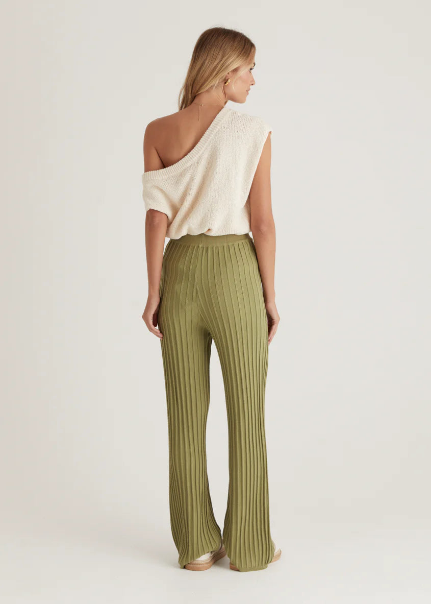 Etra Knit Pants - Olive