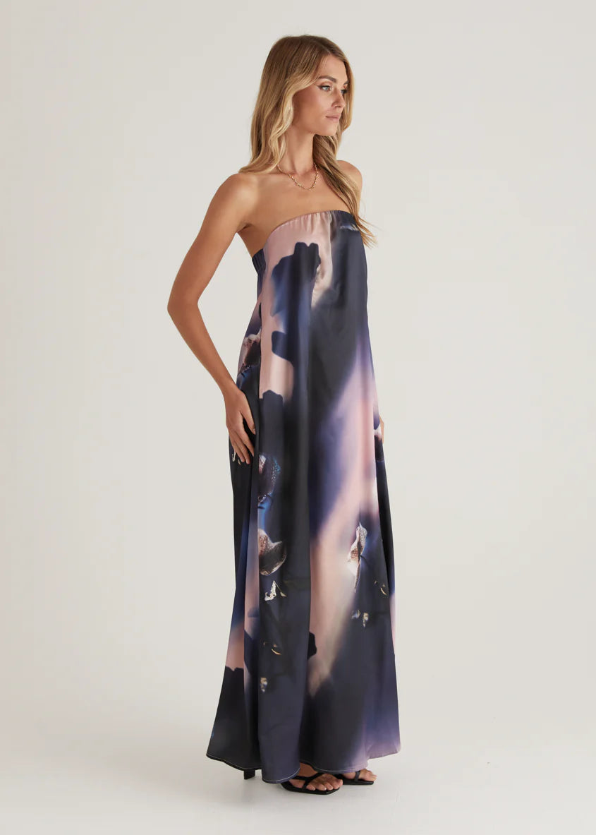 Claudia Strapless Maxi Dress - Orchid