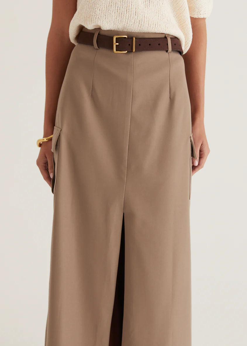 Rhetta Maxi Skirt - Khaki