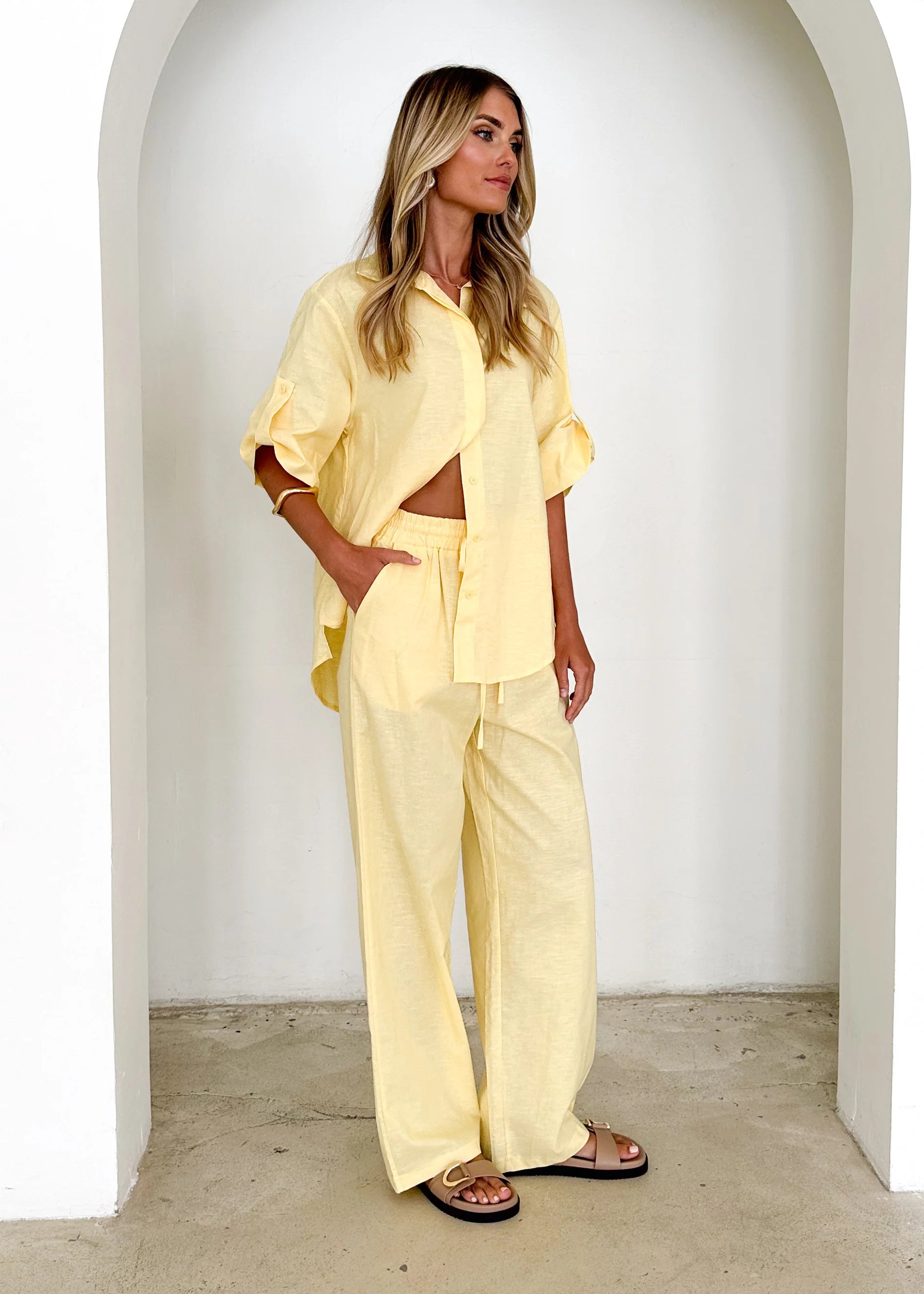 Kinsley Pants - Lemon