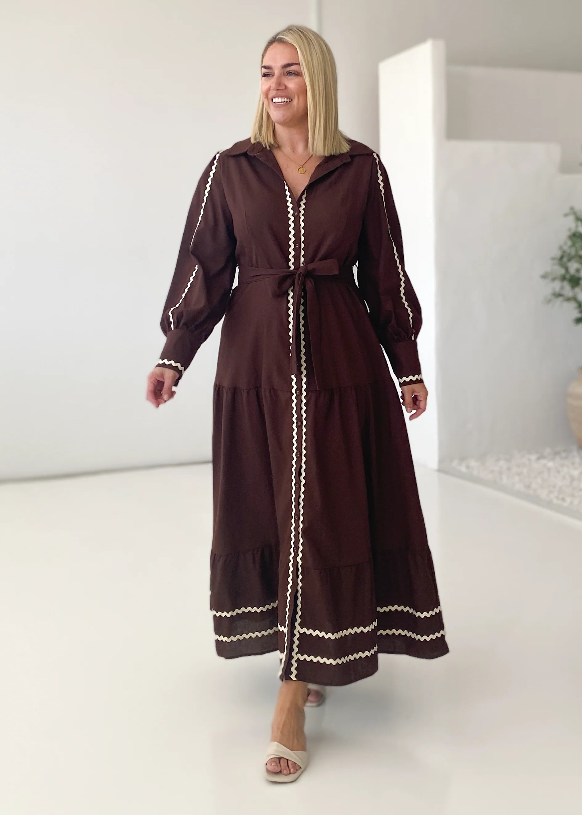 Jordana Maxi Dress - Espresso