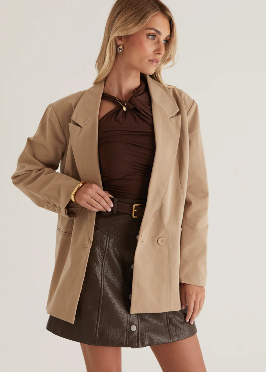 Elara Blazer - Camel