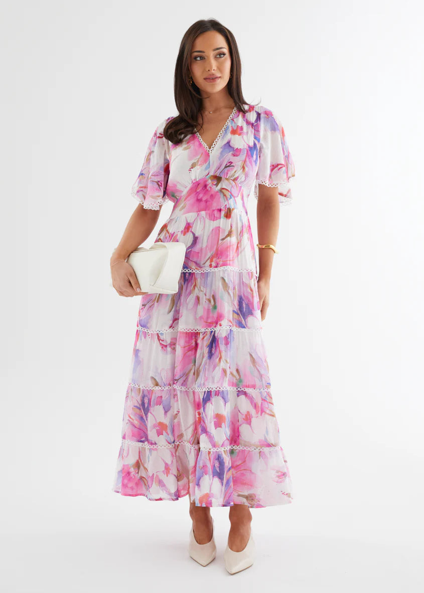 Tillie Maxi Dress - Pink Bouquet
