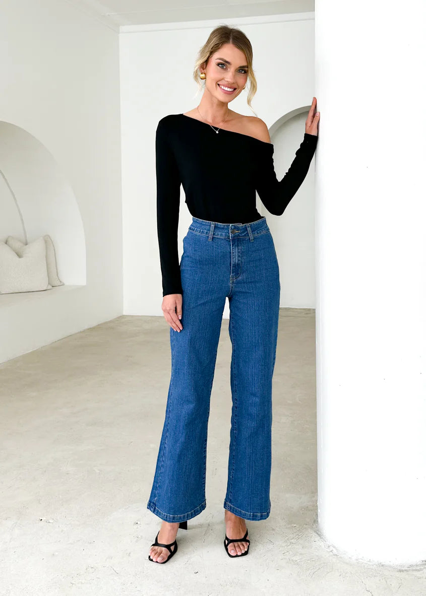 Carmina Stretch Jeans - Mid Blue