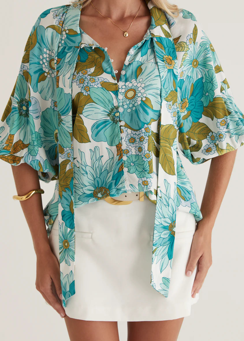 Imogen Blouse - Amaya Green