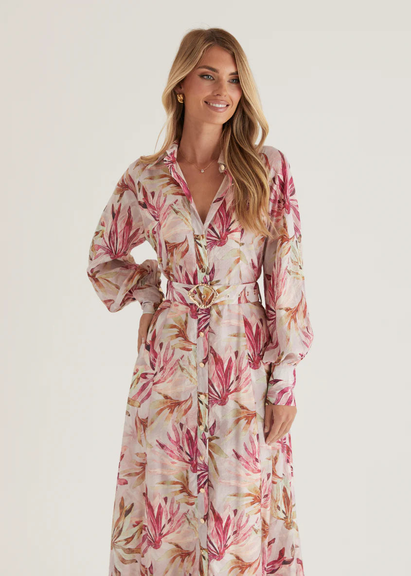 Adria Maxi Dress - Plum Floral