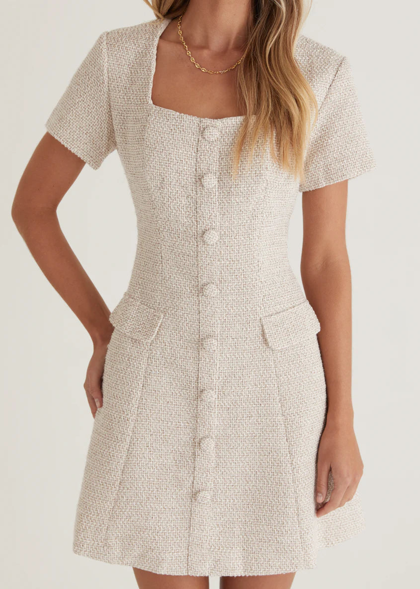 Silvia Dress - Oat Marl