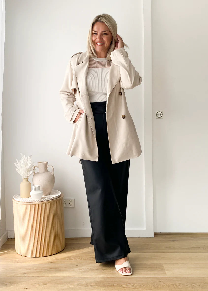 Lexington Suede Jacket - Ecru