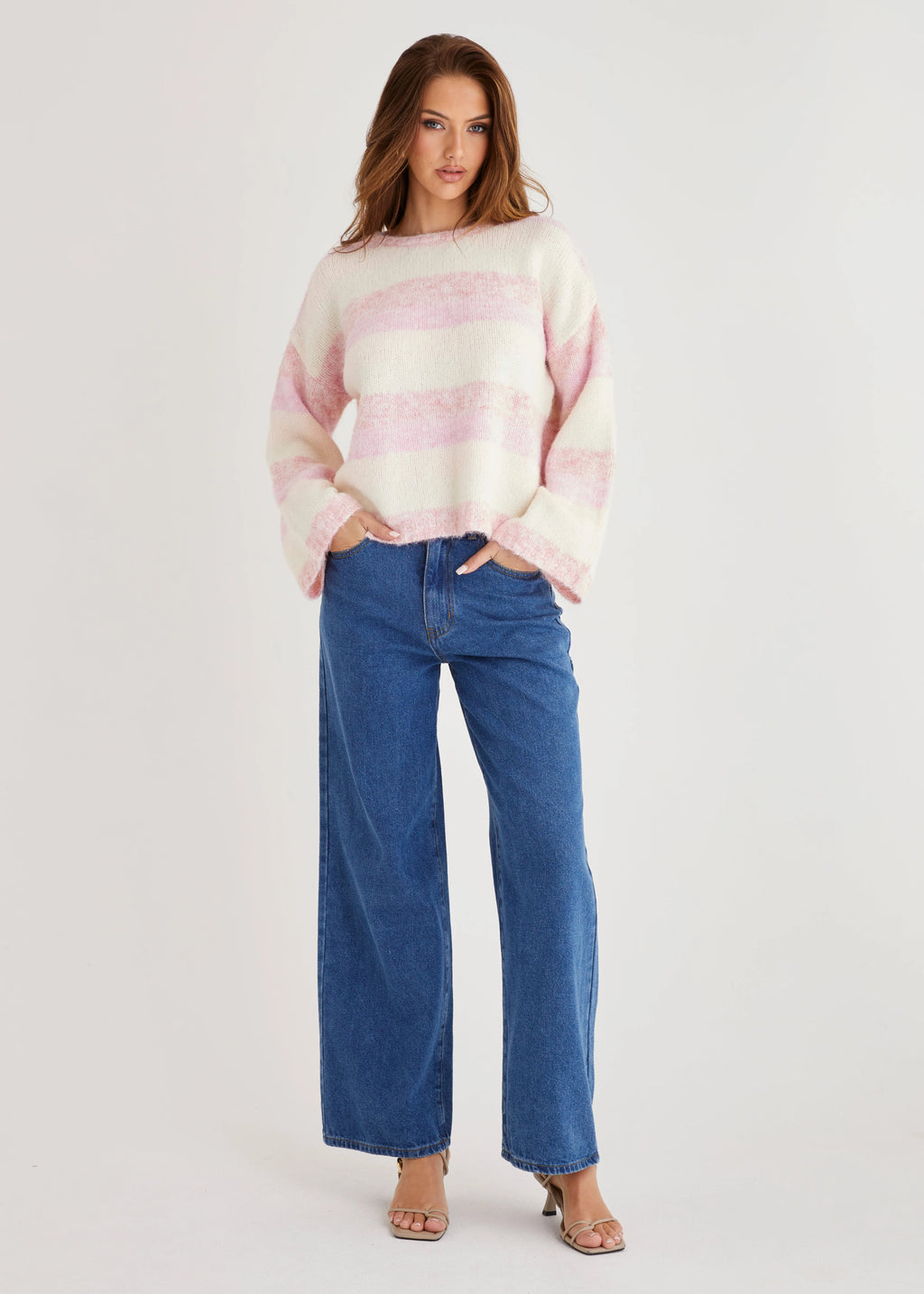 Sundae Sweater - Pink Stripe