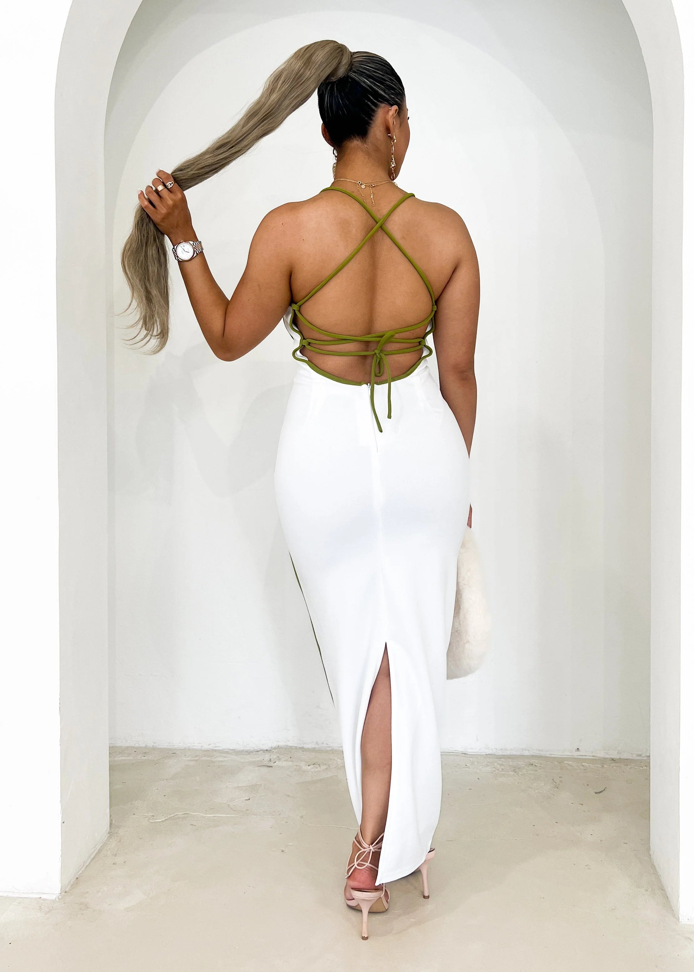 Pimi Maxi Dress - White