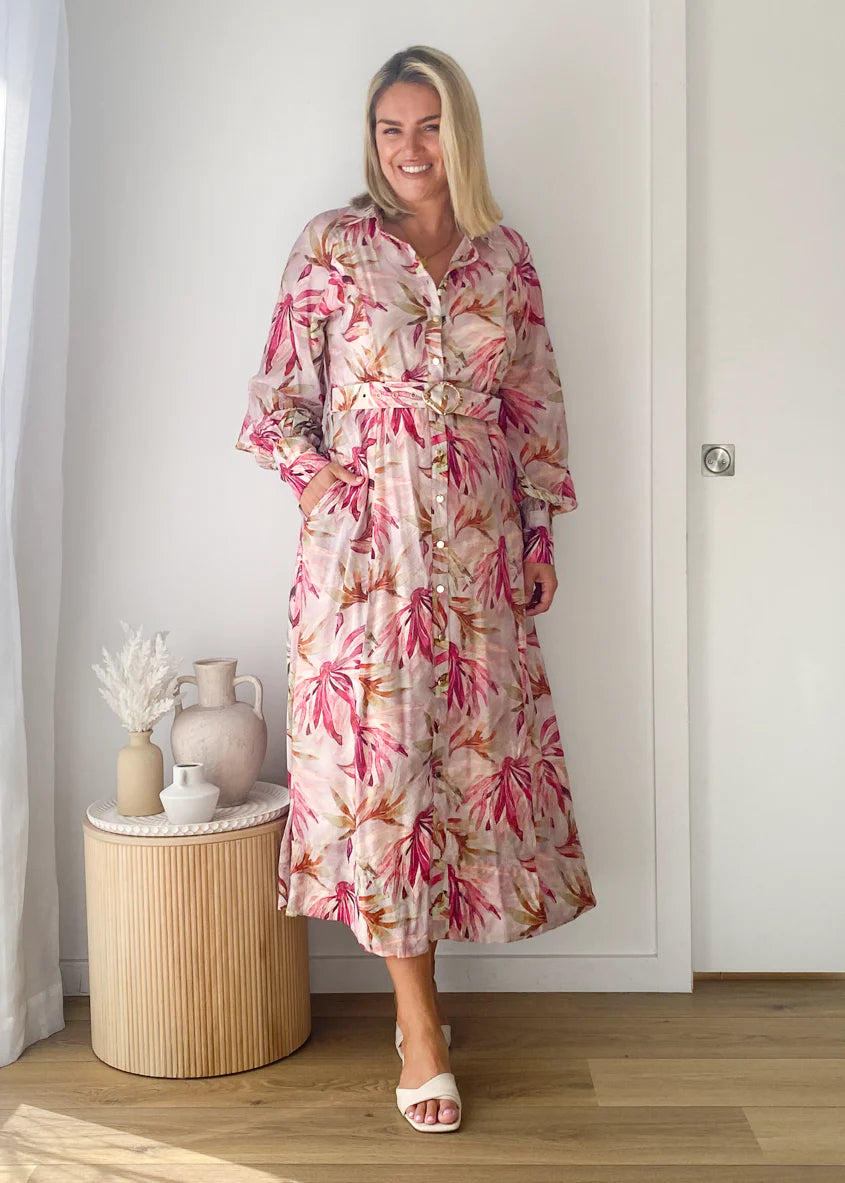 Adria Maxi Dress - Plum Floral