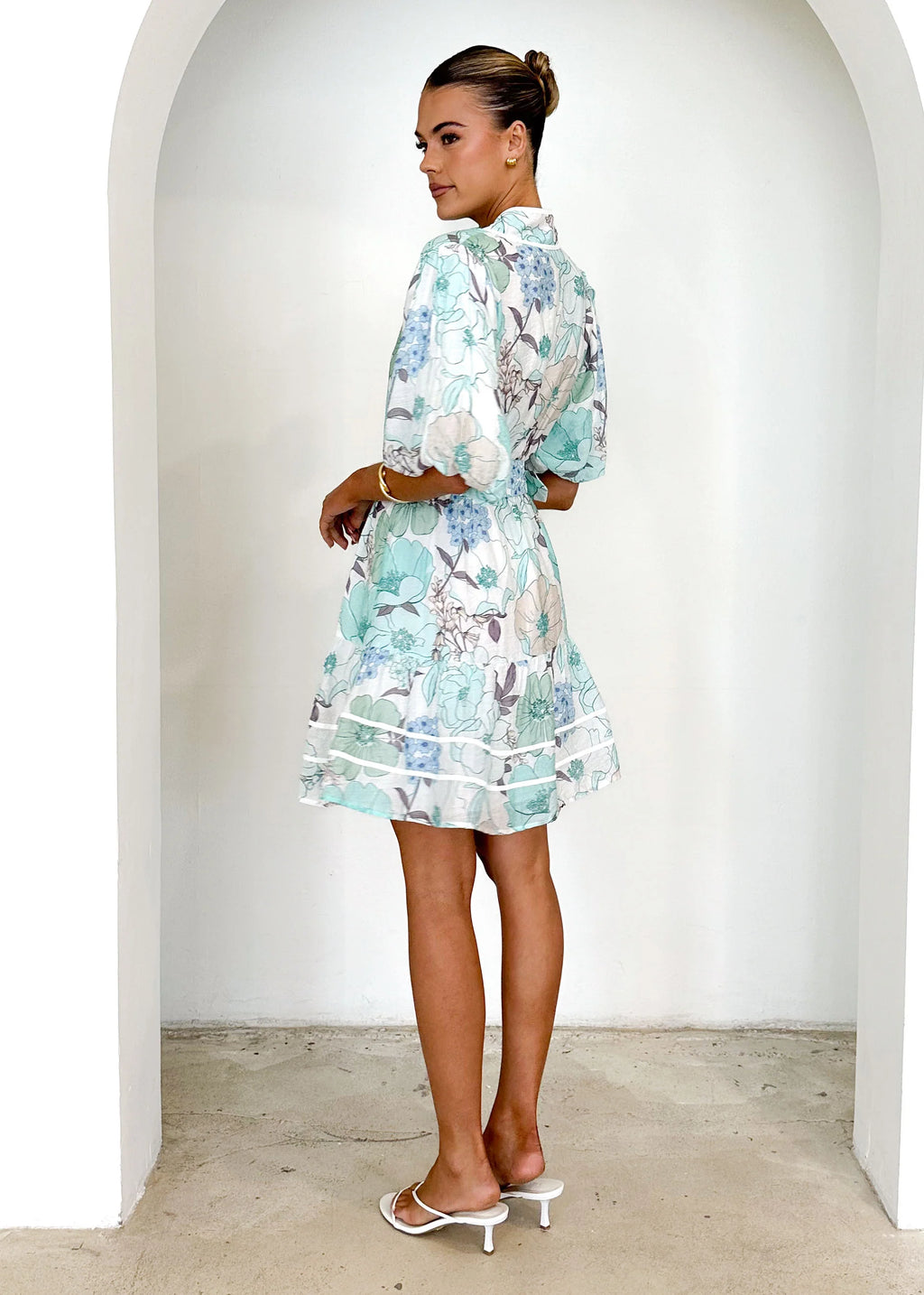 Richelle Dress - Blue Floral