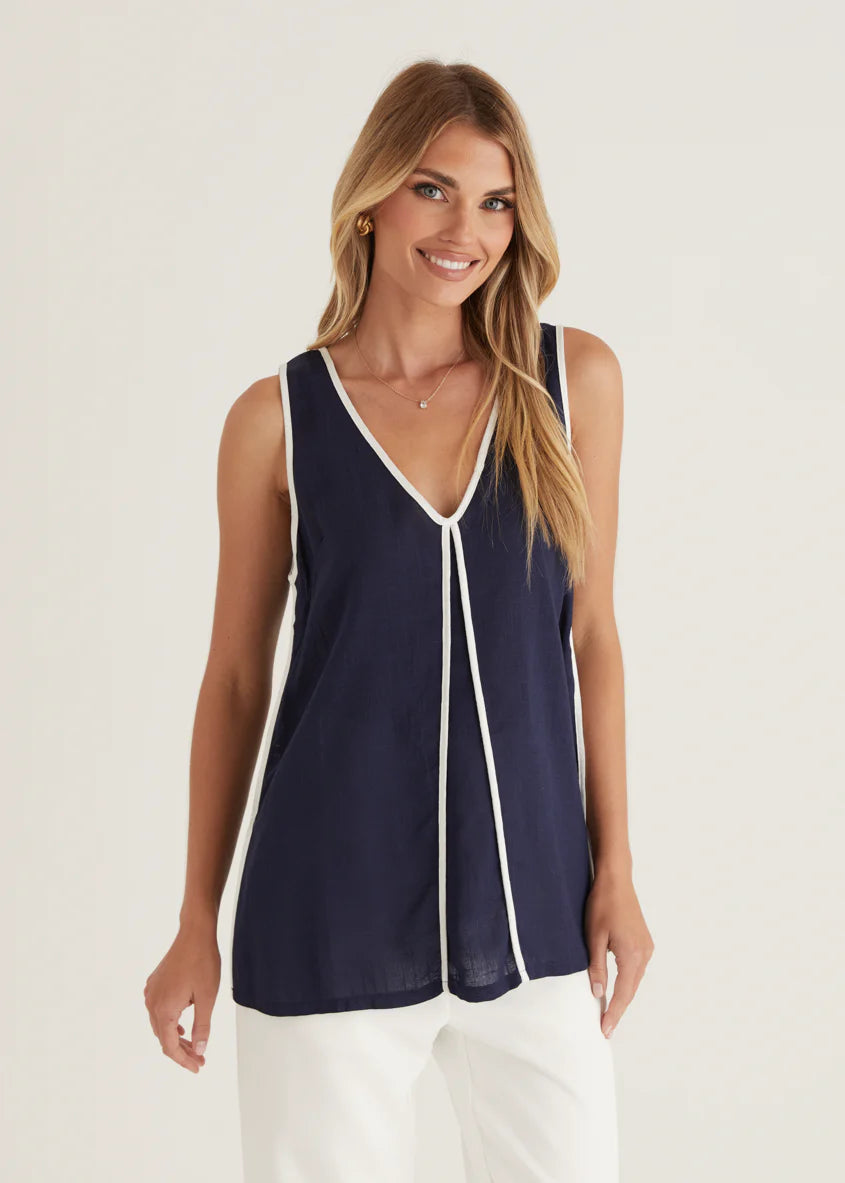 Kennedy Top - Navy