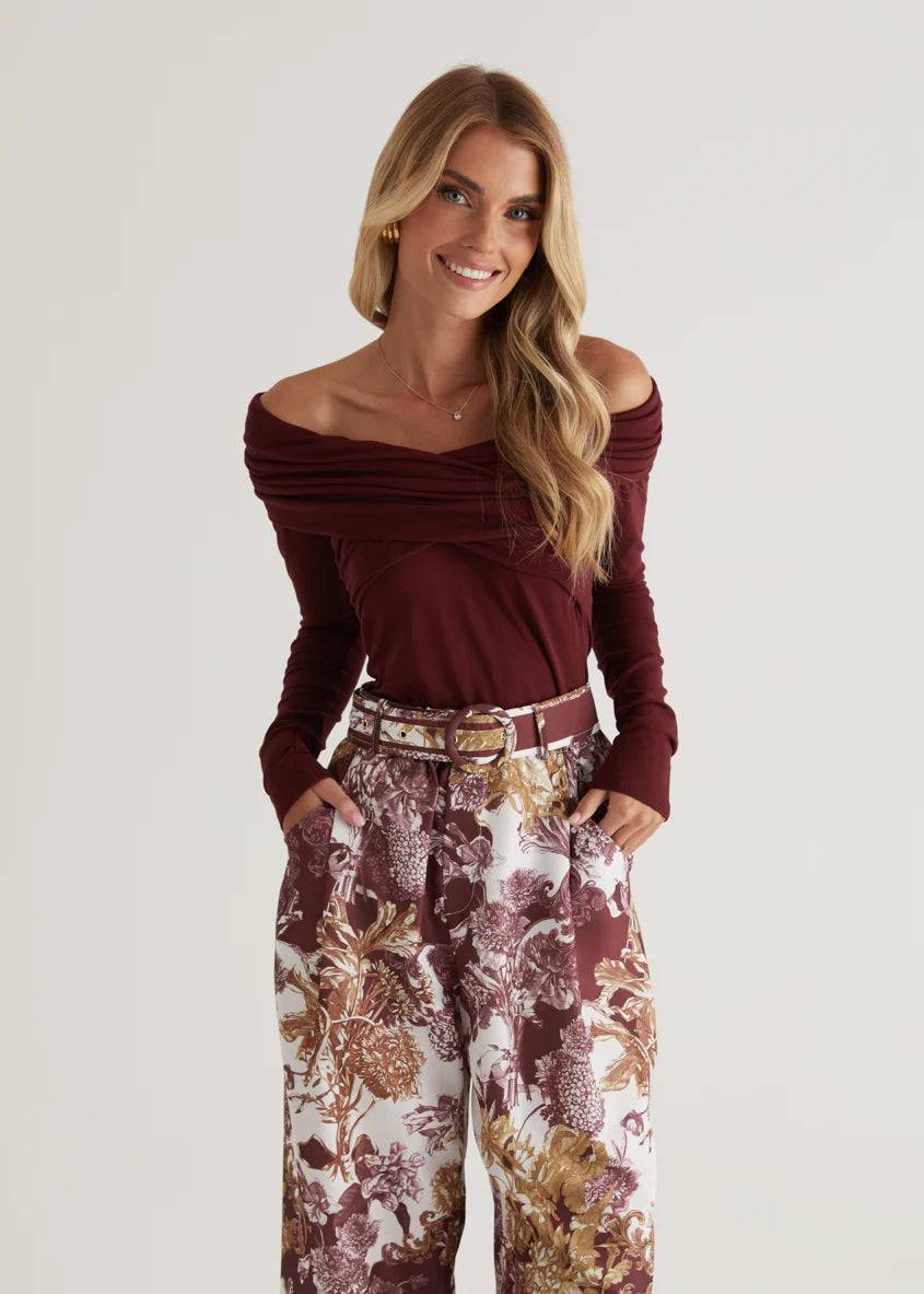 Tethroe Pants - Merlot Chateau