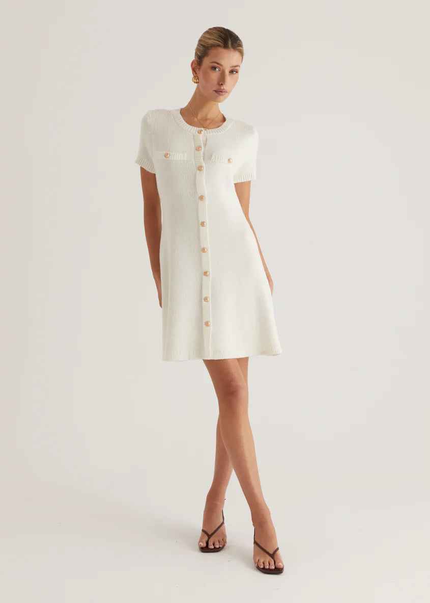 Savannah Knit Dress - Off White