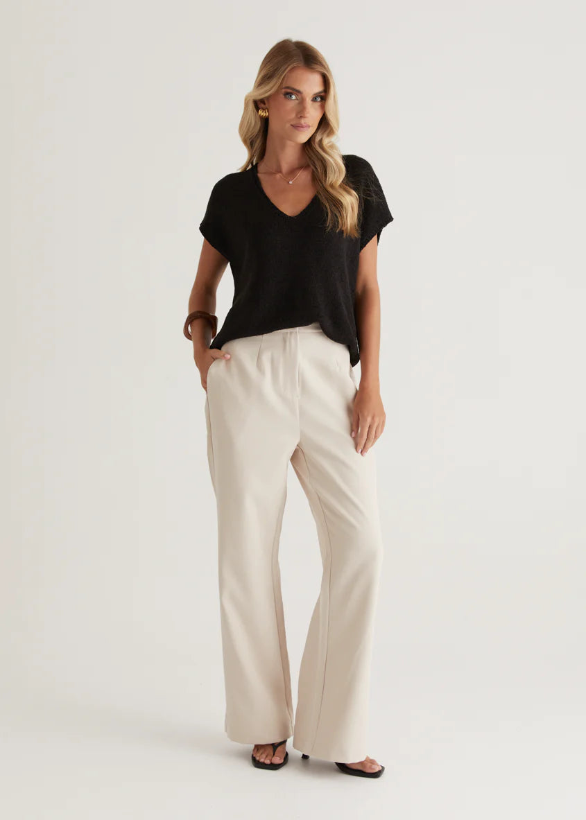 Melrose Knit Top - Black