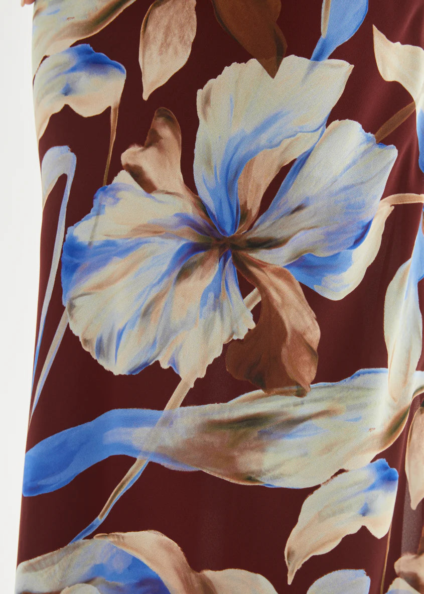 Skyla Maxi Skirt - Burgundy Anya