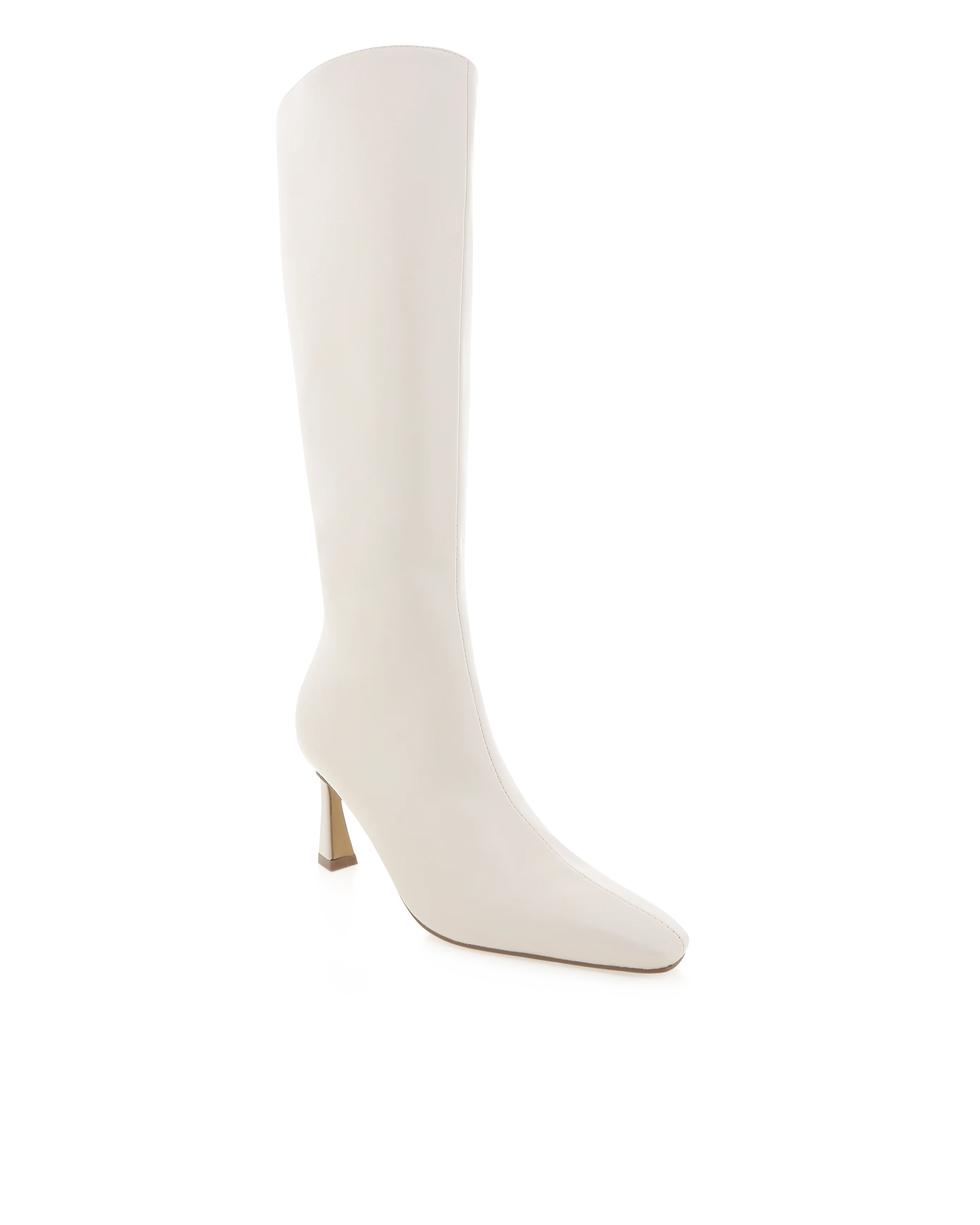 Shyla Knee High Boots - Ivory