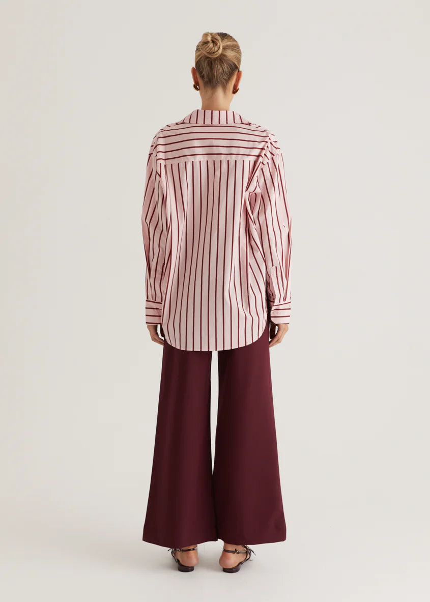 Poppy Shirt - Pink Stripe