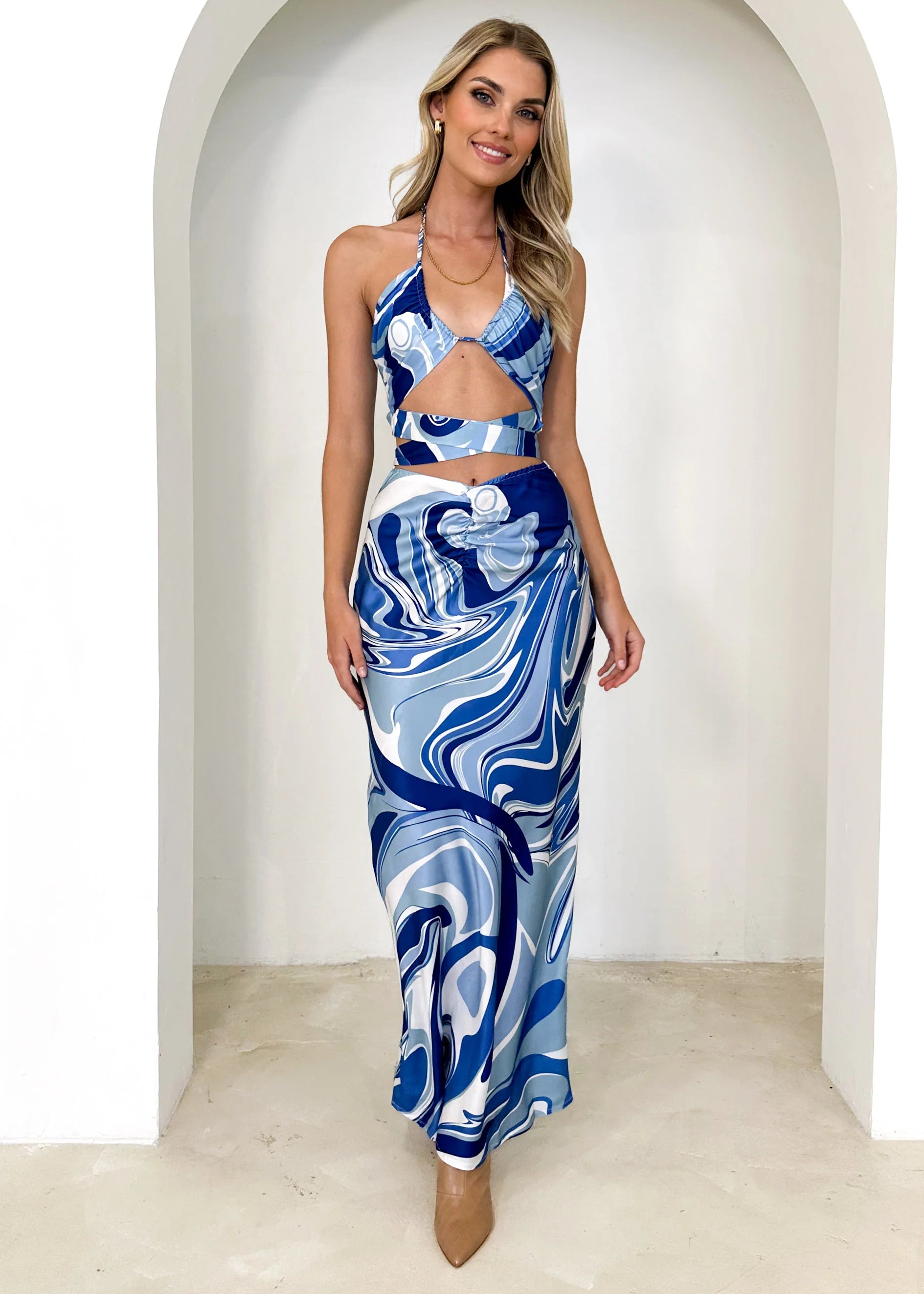 Utter Magic Crop - Blue Swirl