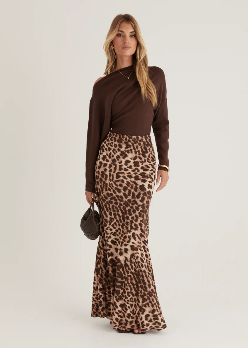 Savanna Maxi Skirt - Leopard