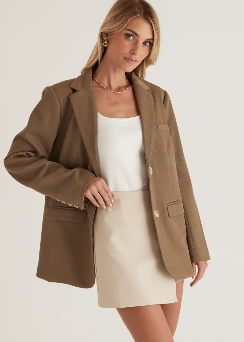Oliviae Blazer - Brown
