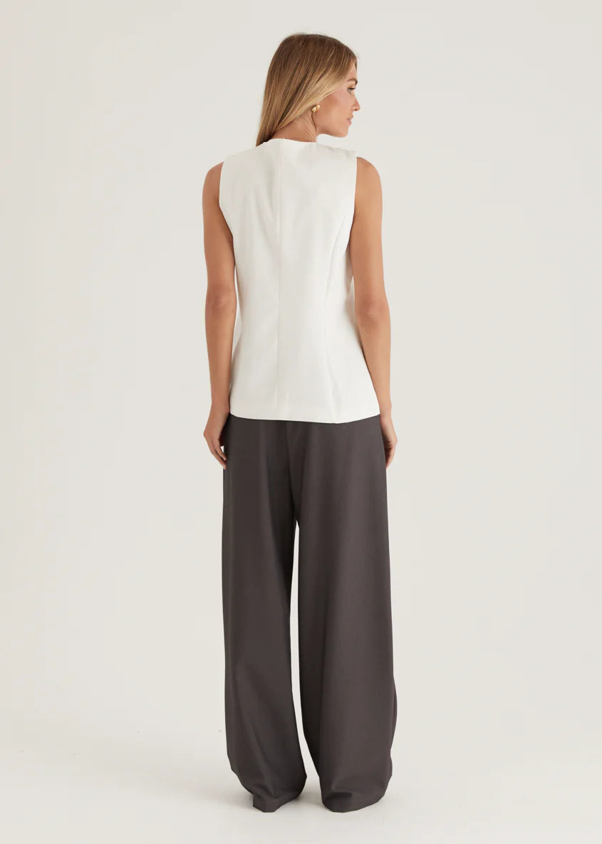 Piovera Vest Top - Off White