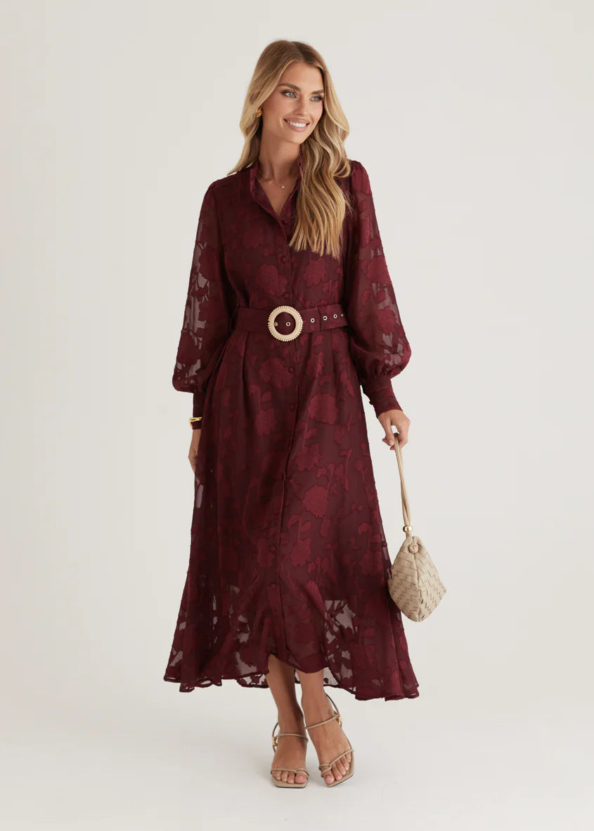 Roxi Maxi Dress - Wine
