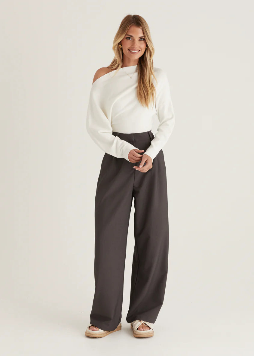 Marbella Pants - Charcoal